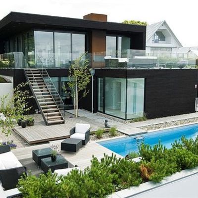 Brinque com os diferentes pisos quando construir uma casa moderna