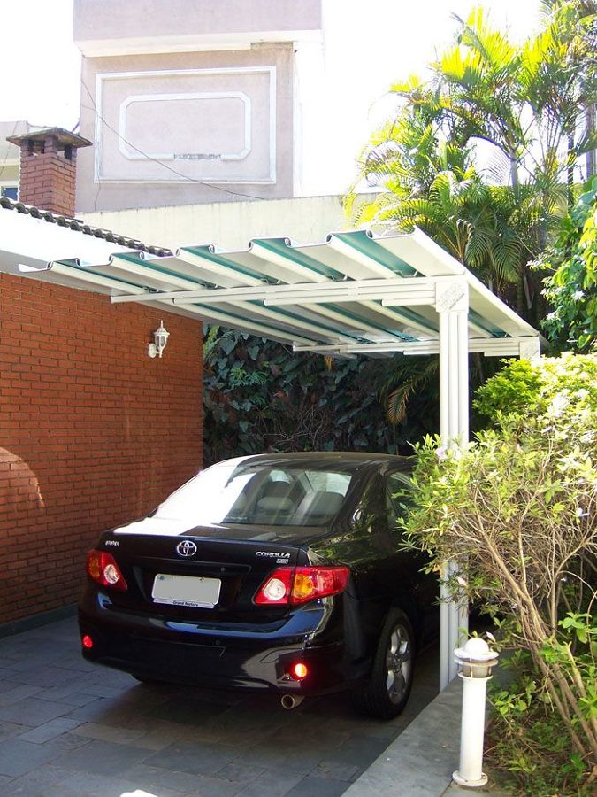 Cobertura de garagem em alumínio