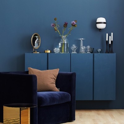 Tons fortes na pintura de interiores
