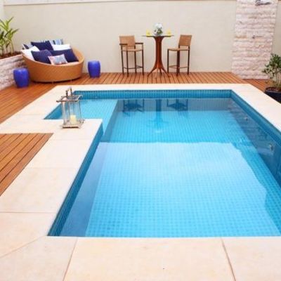 Construção de piscina com vinil