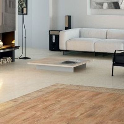 Um tapete de piso flutuante