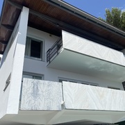 Pintura moradia exterior Com ferro forja