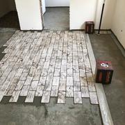 revestimento de pavimento em mosaico cerâmico