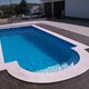 Piscina Exterior Retangular com Meia Lua