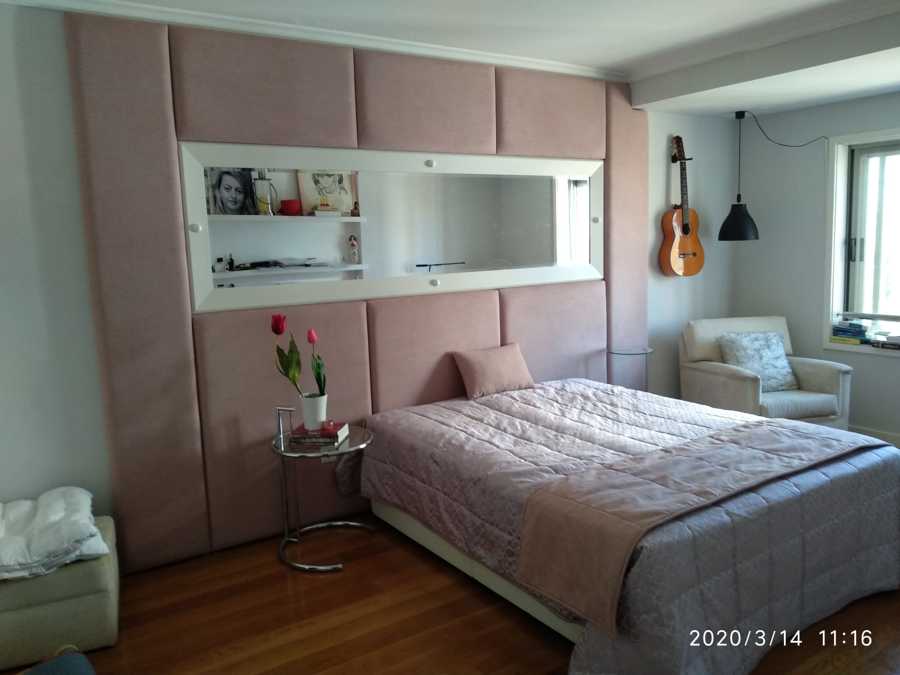 Cabeceira de cama feito de raiz por medidas