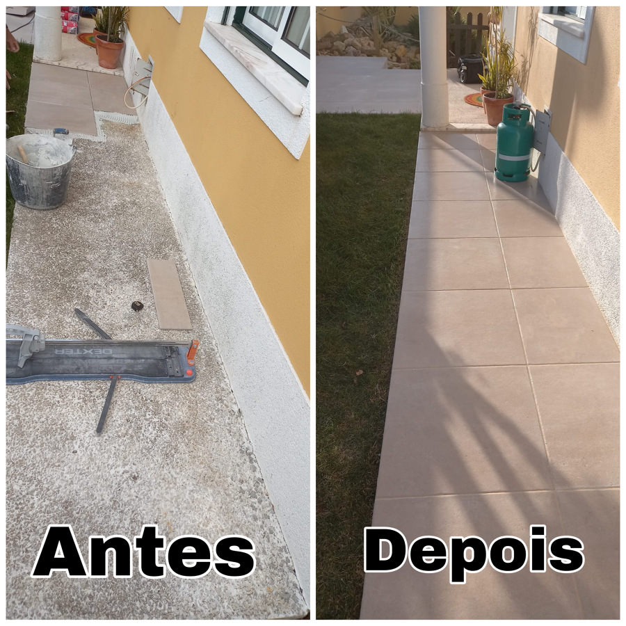 Remodelação de área externa em varanda