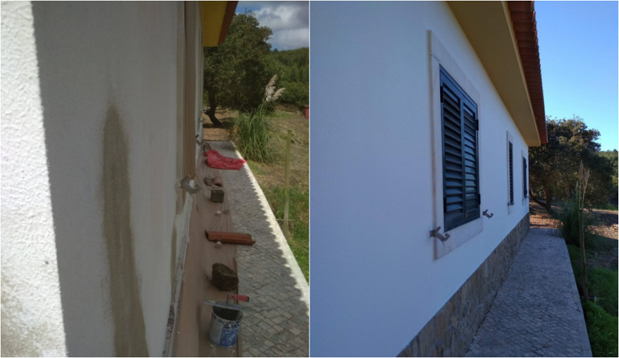 Reparação e pintura exterior