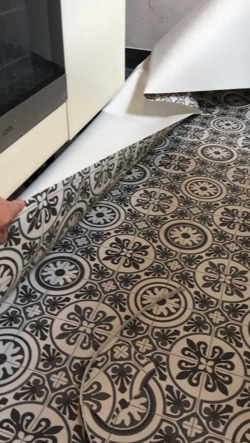 Aplicação do piso vinilico