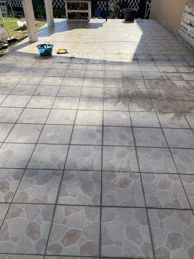 Piso feito na Itália varanda