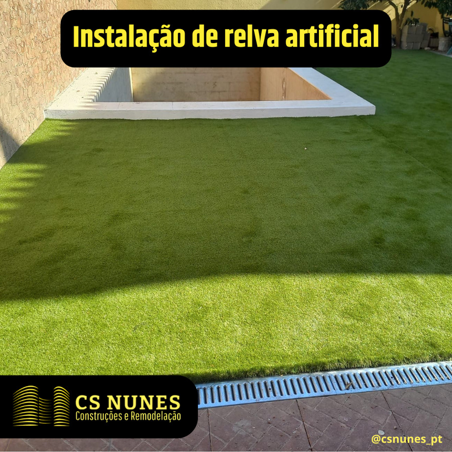 Instalação de relvamento artificial