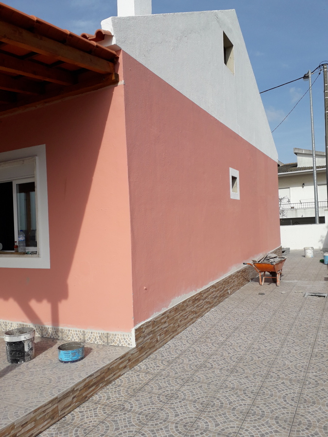 PINTURA de casa duas cores