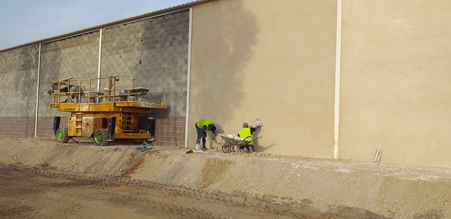 Construção de pavilhão industrial