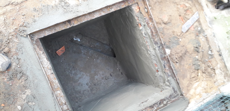 Recuperação cx. esgoto