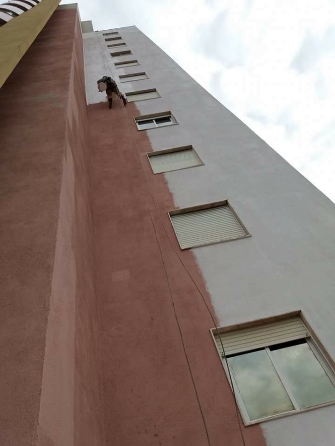 Pintura exterior prédio