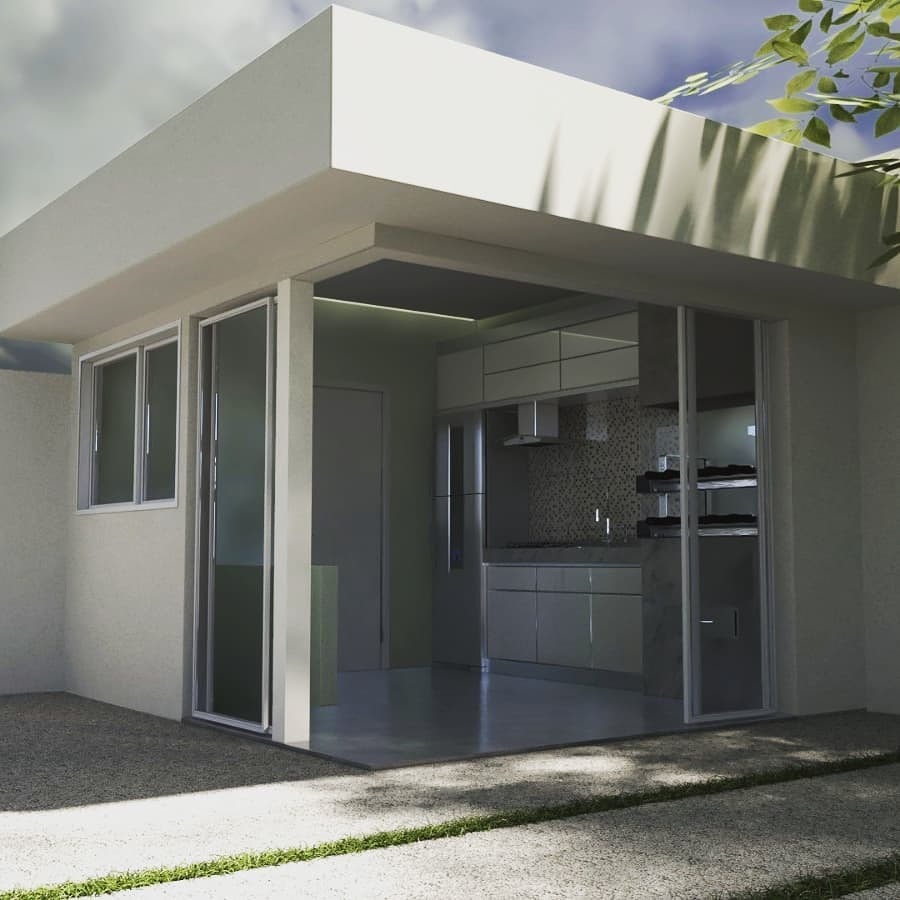 Objetivo Área de churrasqueira em constução