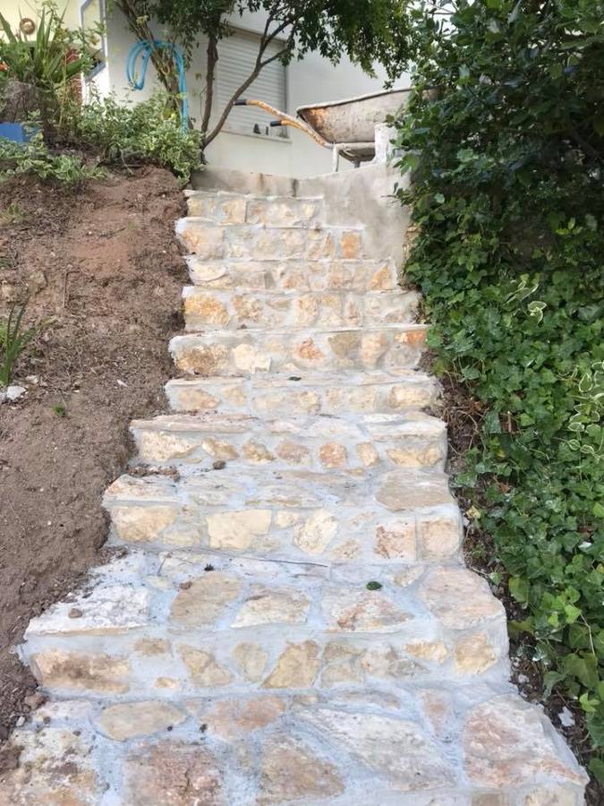 construção de escada.