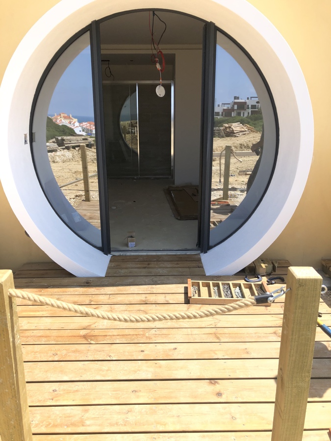 Deck exterior em madeira