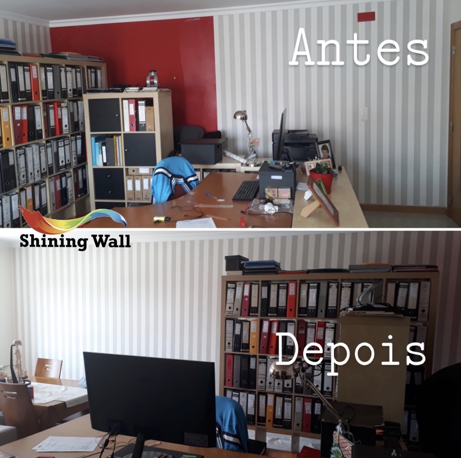 Instalação de papel de parede