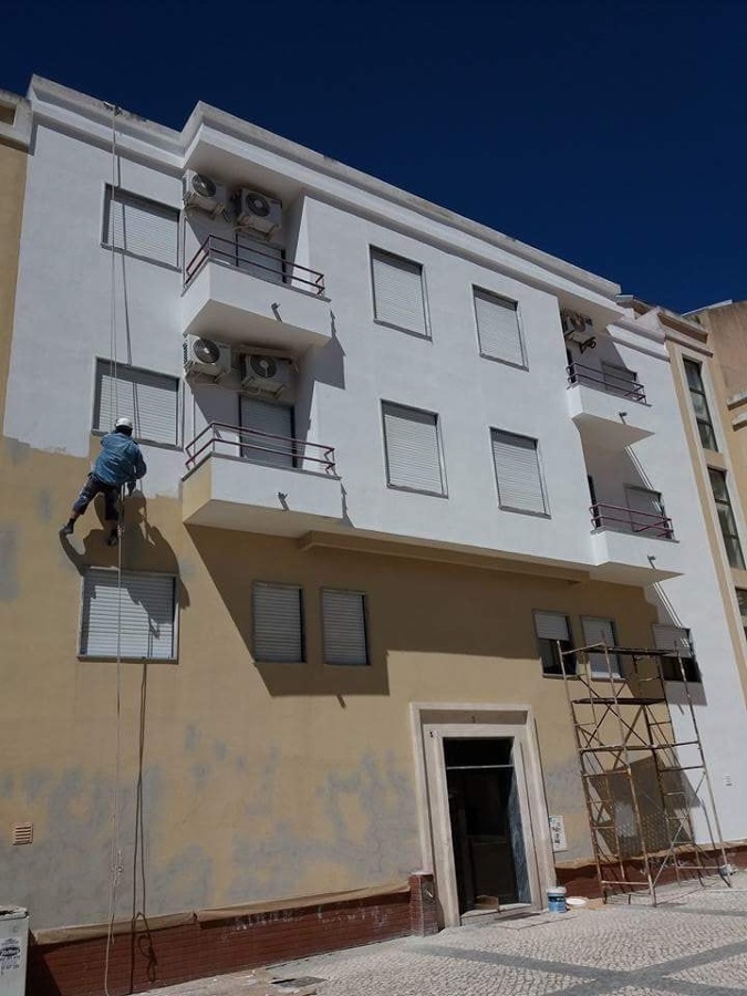 Pintura exterior prédio e hipermibialização