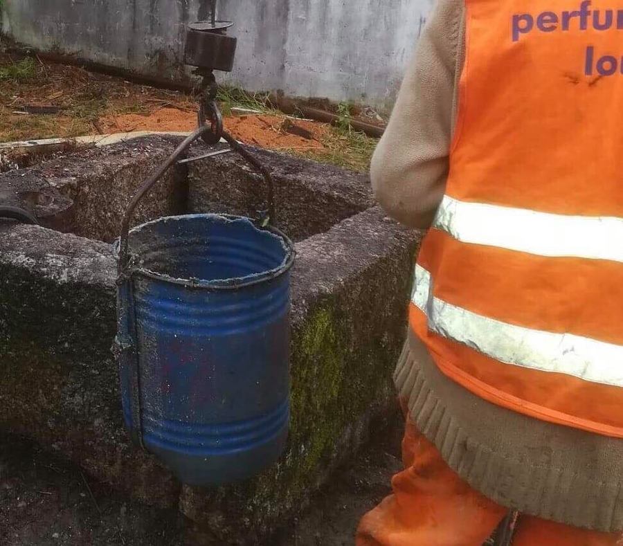 Limpeza de poço