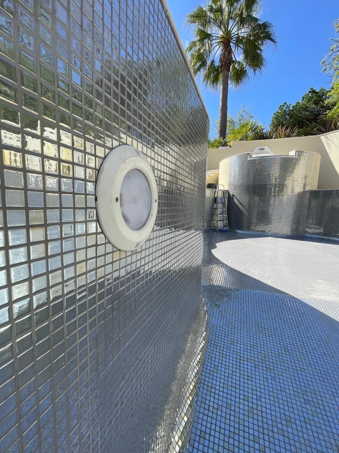 Construção da piscina