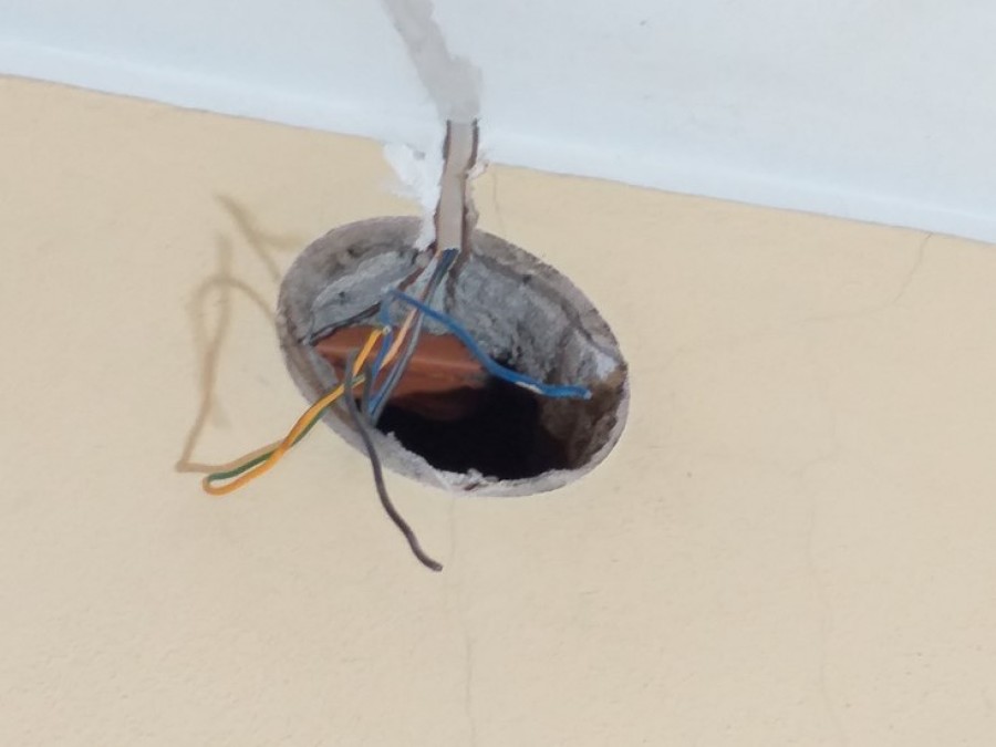 Preparação para instalação elétrica