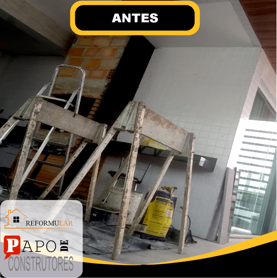 Area de churrasco Antes