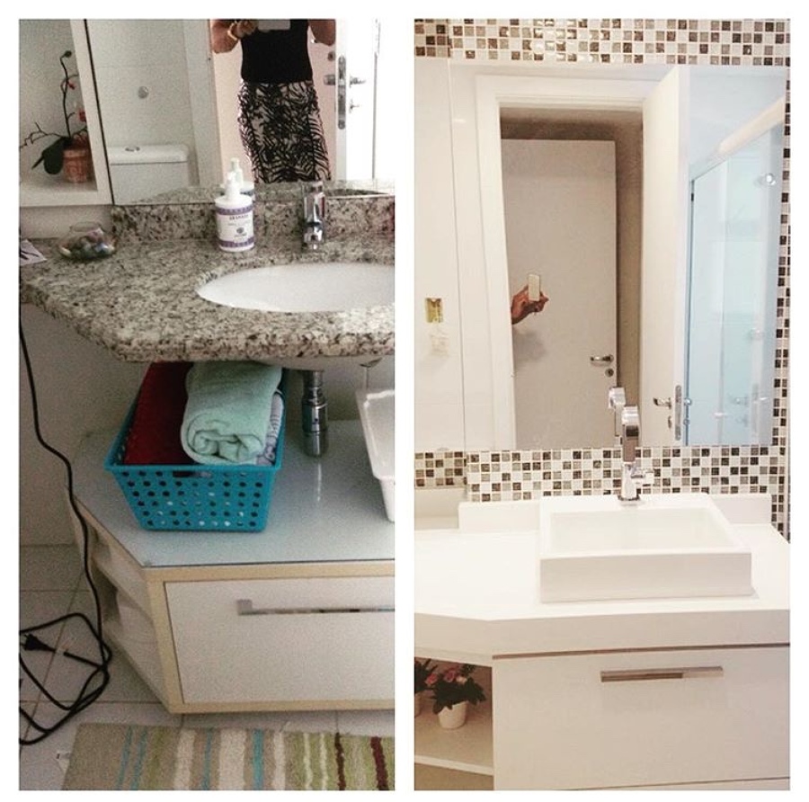 antes de depois casa de banho