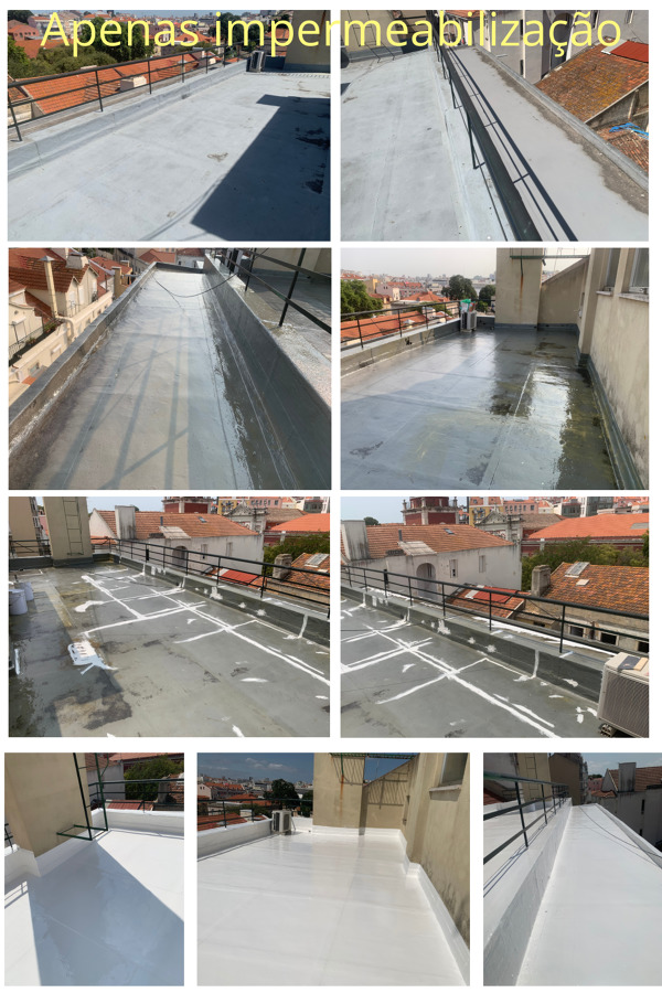 Impermeabilização de um terraço