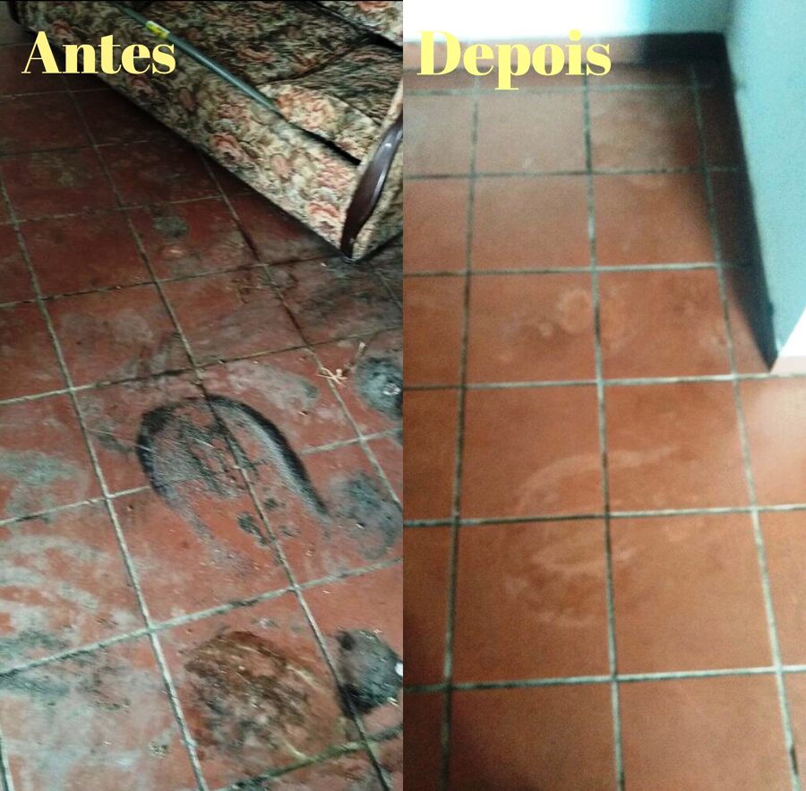 Limpeza de espaços interiores