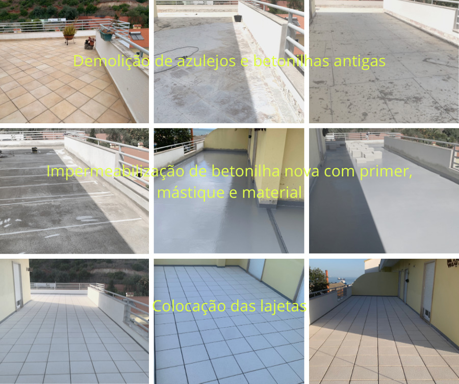 Reabilitação e impermeabilização de um terraço