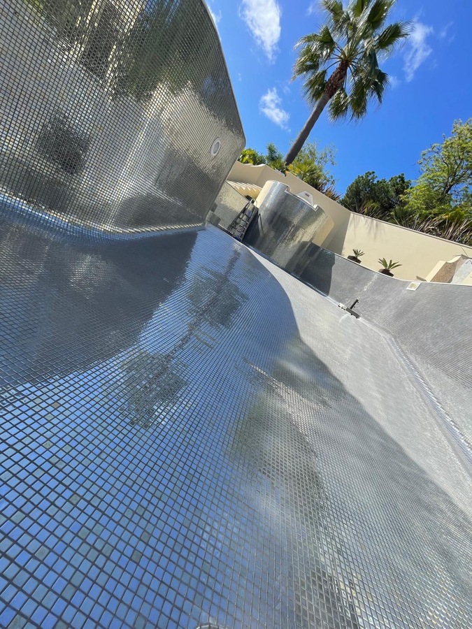 Construção da piscina