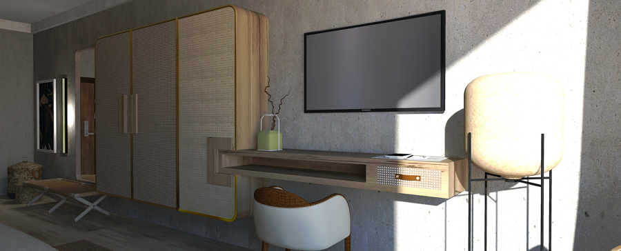 Conceito para suite hotel - 3D