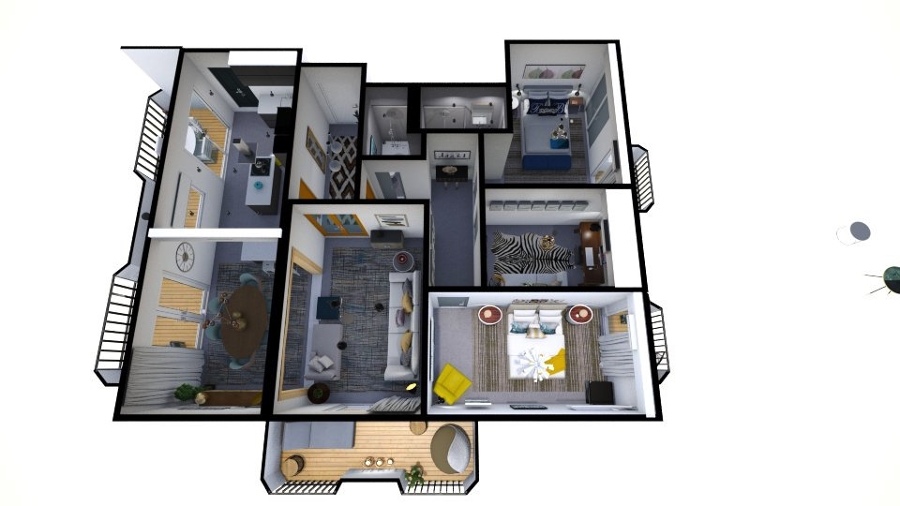 planta 3D