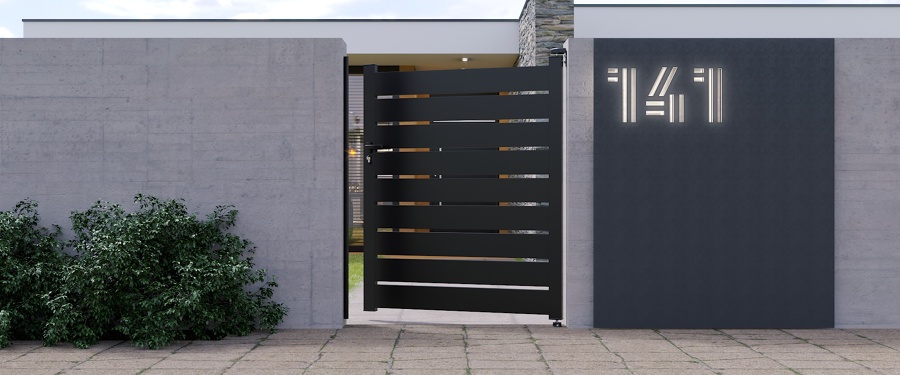 Portão Pedonal Alumínio