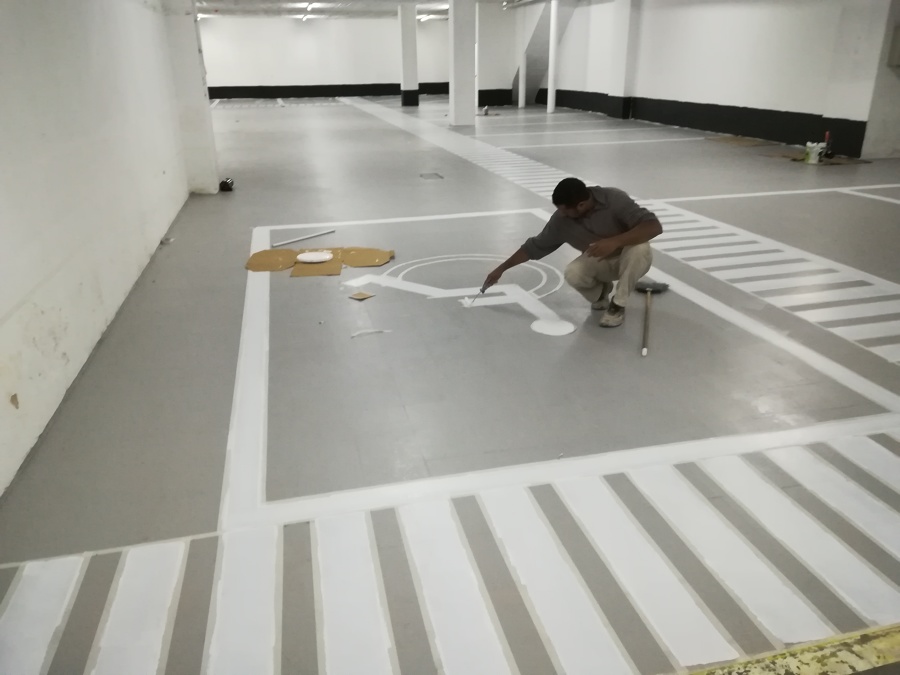 pintura de garagen com grande fluxo