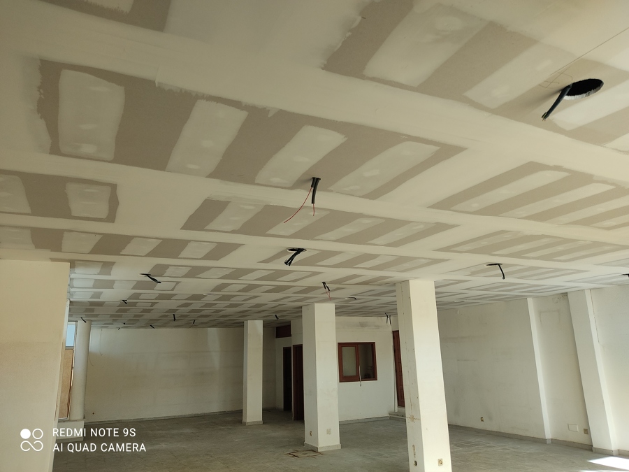 Pré instalação de placas de led de embutir