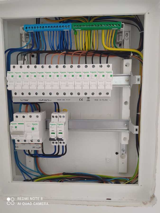 Quadro elétrico monofásico