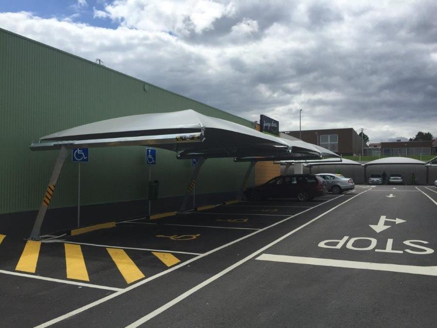 Sombreadores para Parques de Estacionamento
