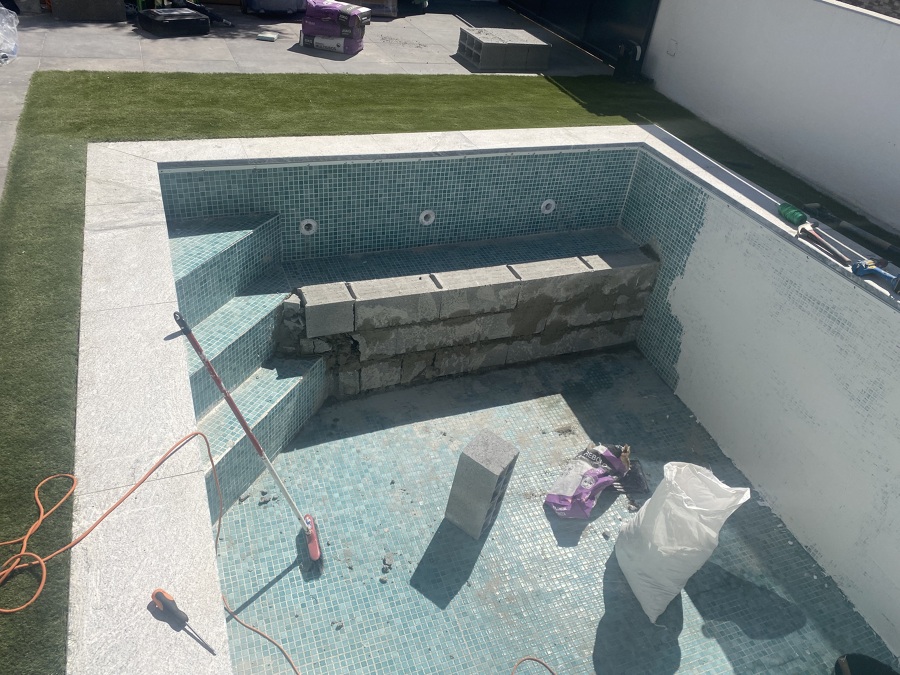 remodelação de piscina