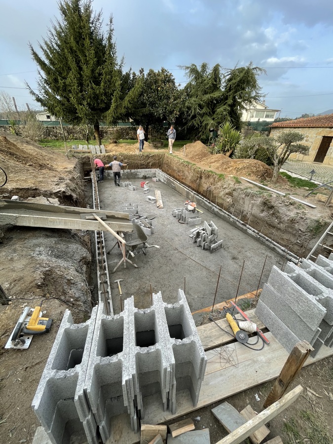 Construção de Piscina
