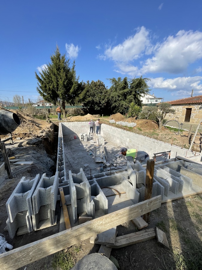 Construção de Piscina