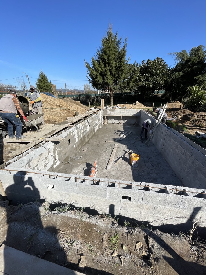 Construção de Piscina