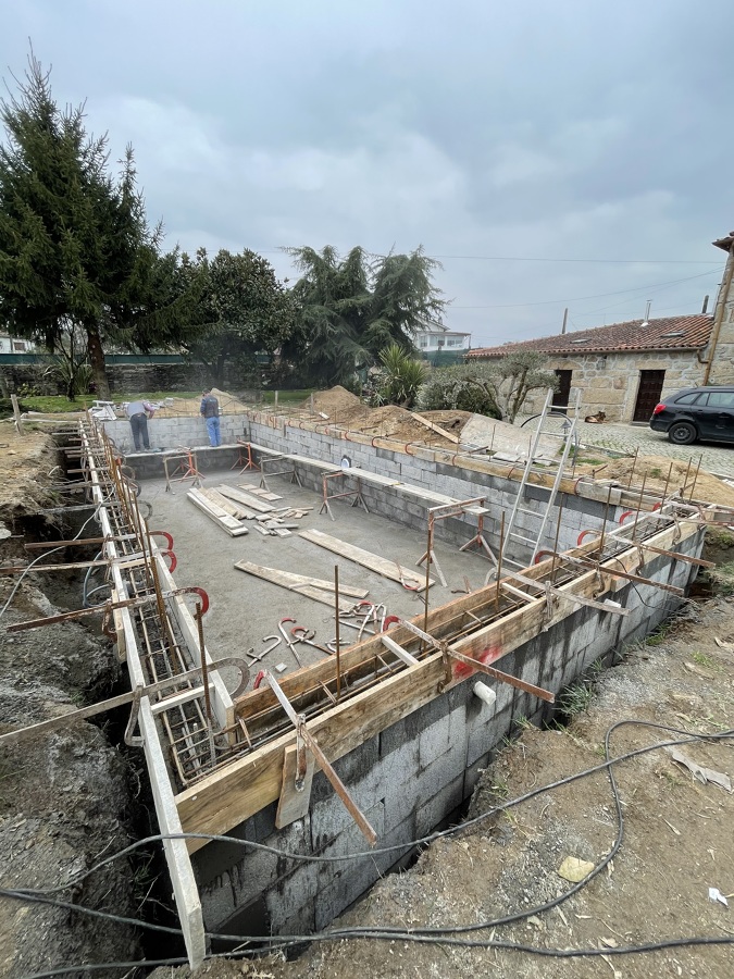 Construção de Piscina