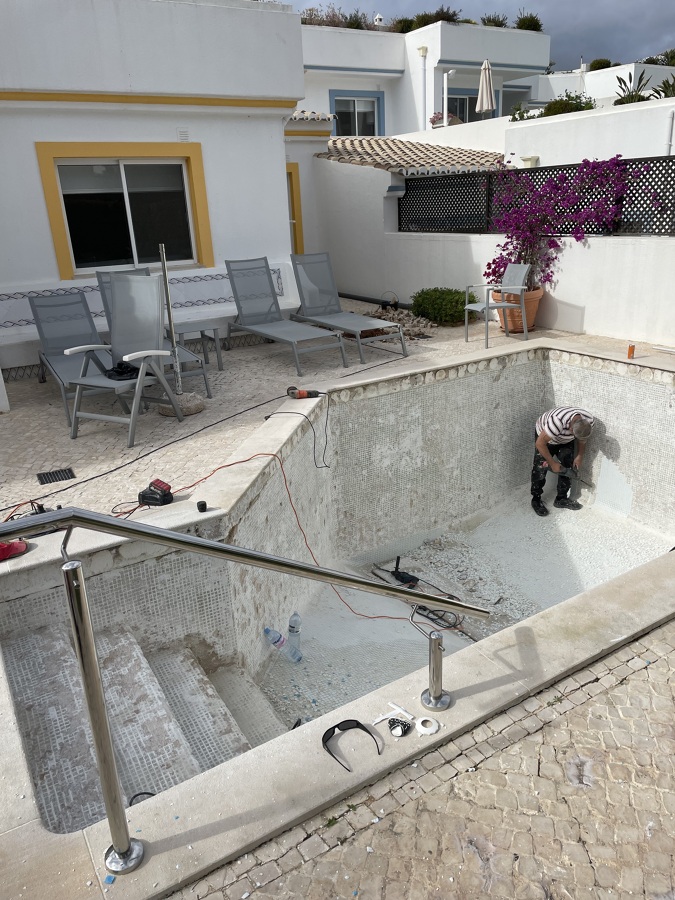 Renovação Piscina quinta do lago