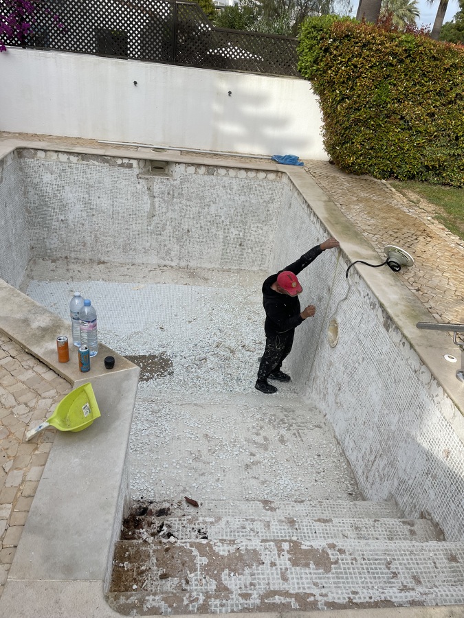 Renovação Piscina quinta do lago