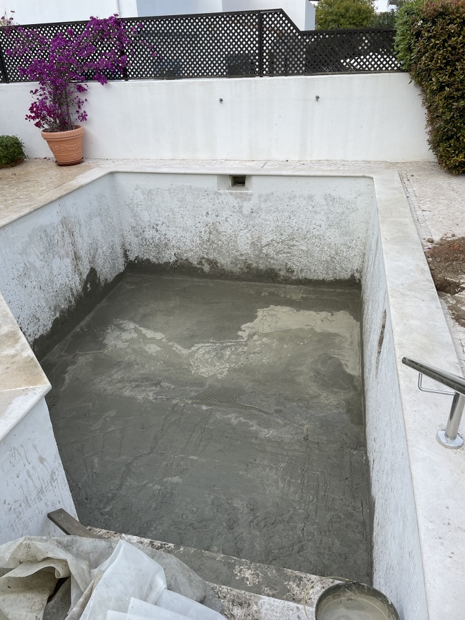 Renovação Piscina quinta do lago