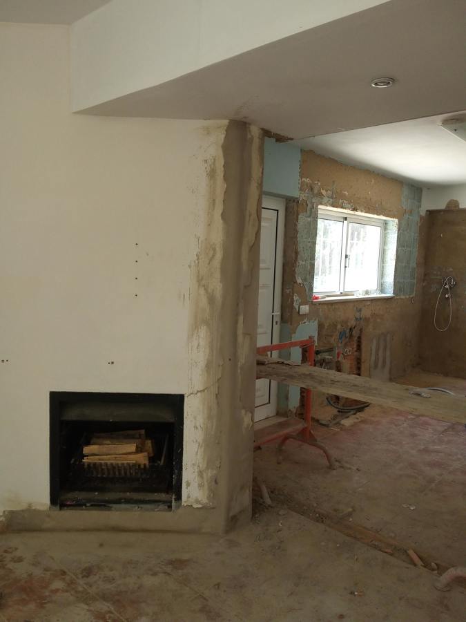 remodelação lareira