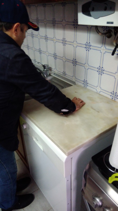 maquina de loiça instalada e selada