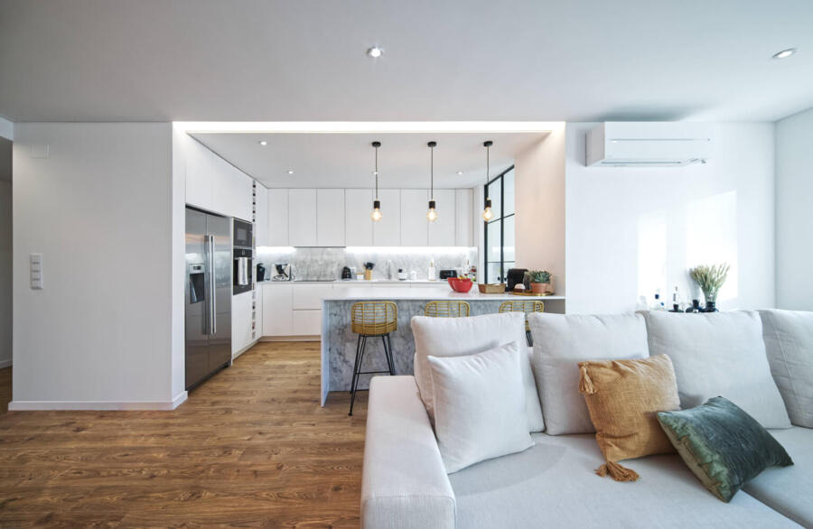 Remodelação de Apartamento nas Avenidas Novas em Lisboa -Open space